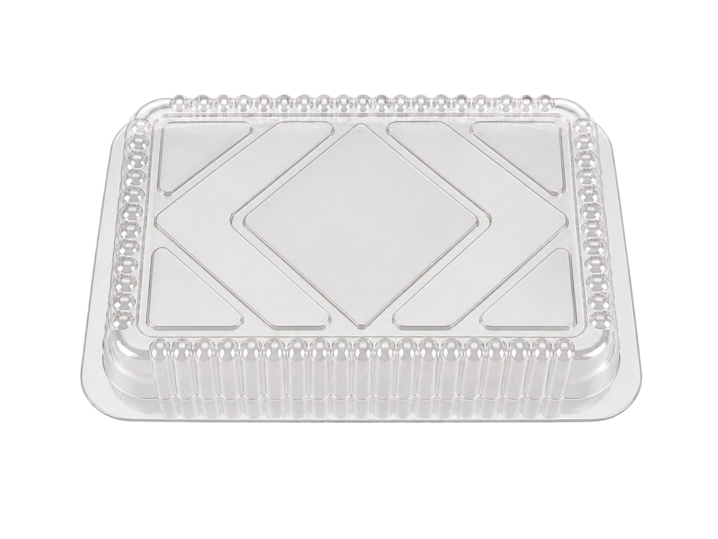 PL205 clear rectangular plastic lid