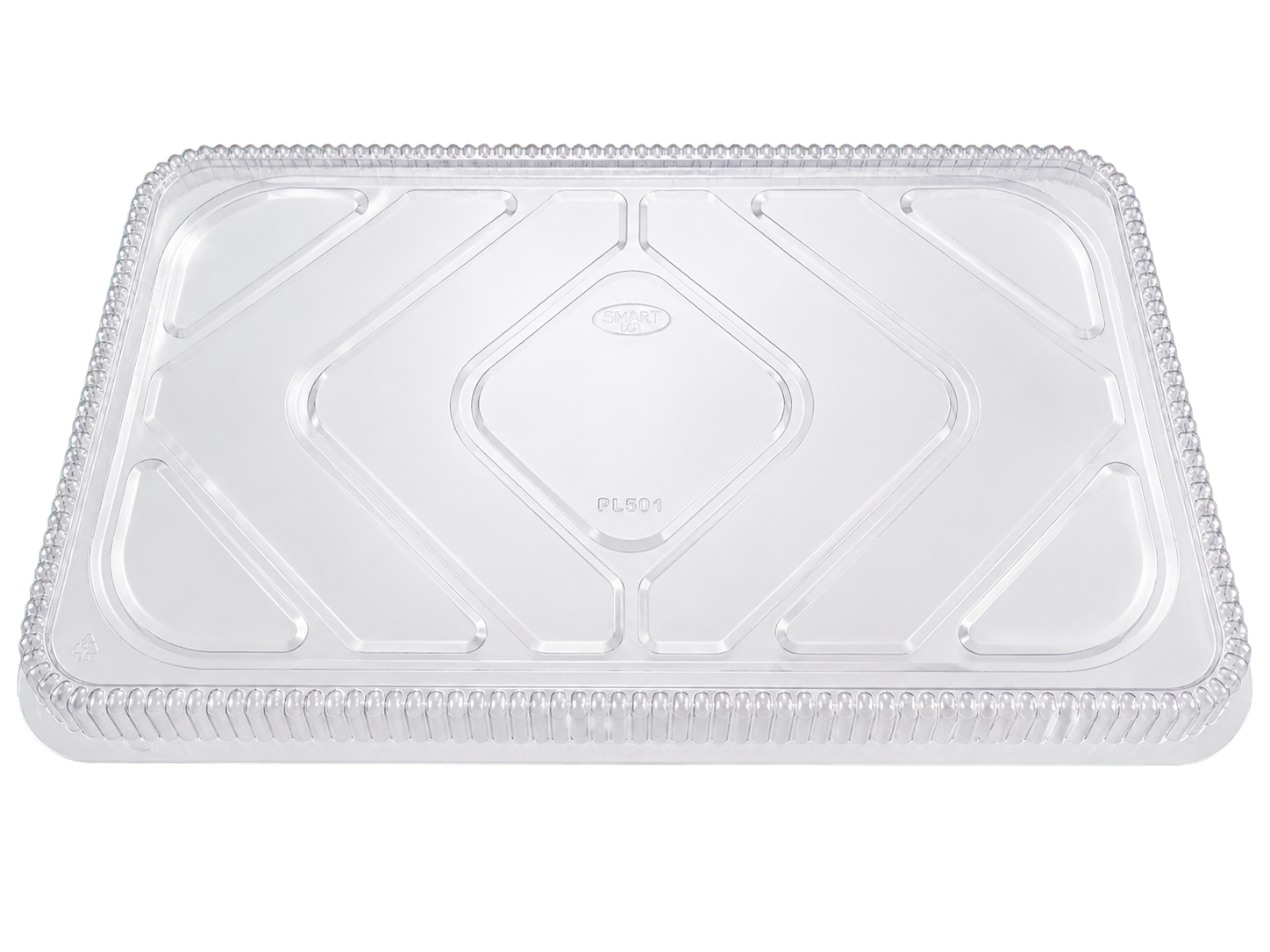 PL501 clear rectangular plastic lid